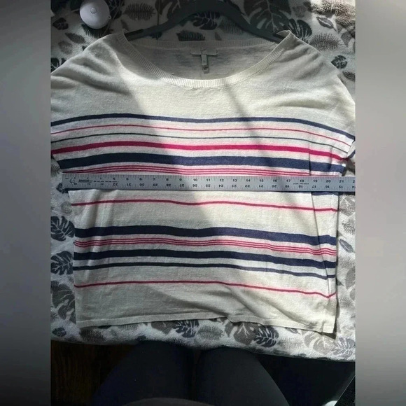 Joie 100% Linen Sweater Size XS- striped - Picture 6 of 7